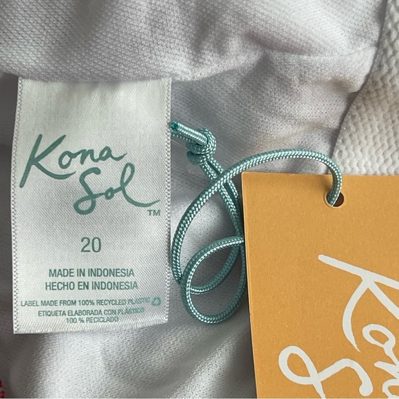 Kona Sol One Piece Chevron Swimsuit Women’s Plus Size 20 Multicolor Strappy - Picture 9 of 10